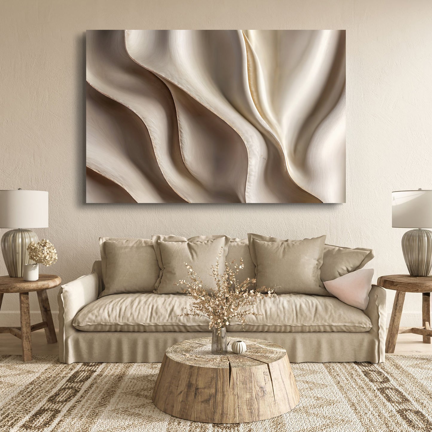 Beyond the Surface – 3D Abstract Waves Wall Art