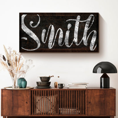 Personalized Family Last Name Wall Sign
