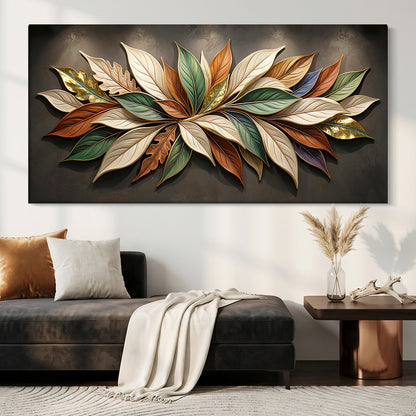 Earthtone Petals - Elegant Golden Dusk