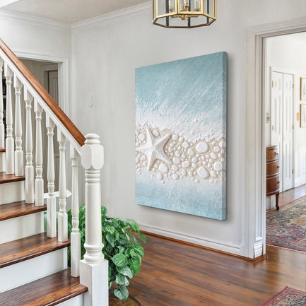 Starfish And Pebbles Wall Art