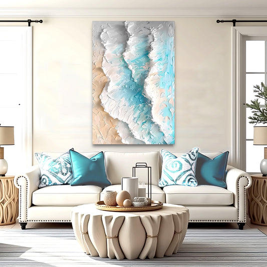 Blue Ocean Coastal Wall Art IV