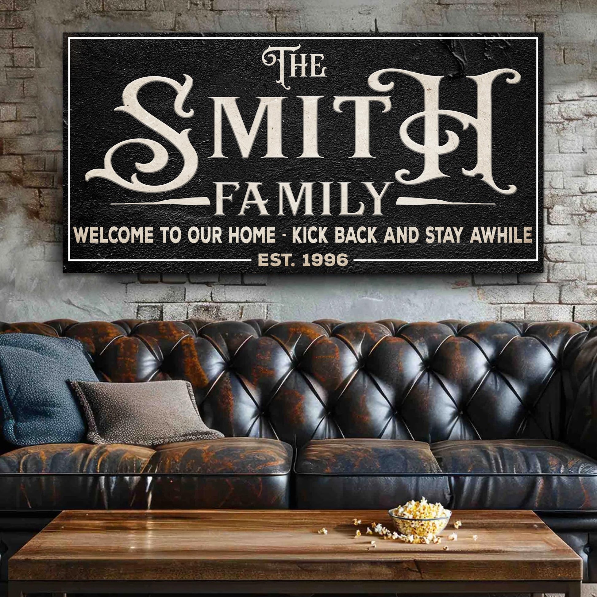 Family Sign XXV Style 2 - Image by Tailored Canvases