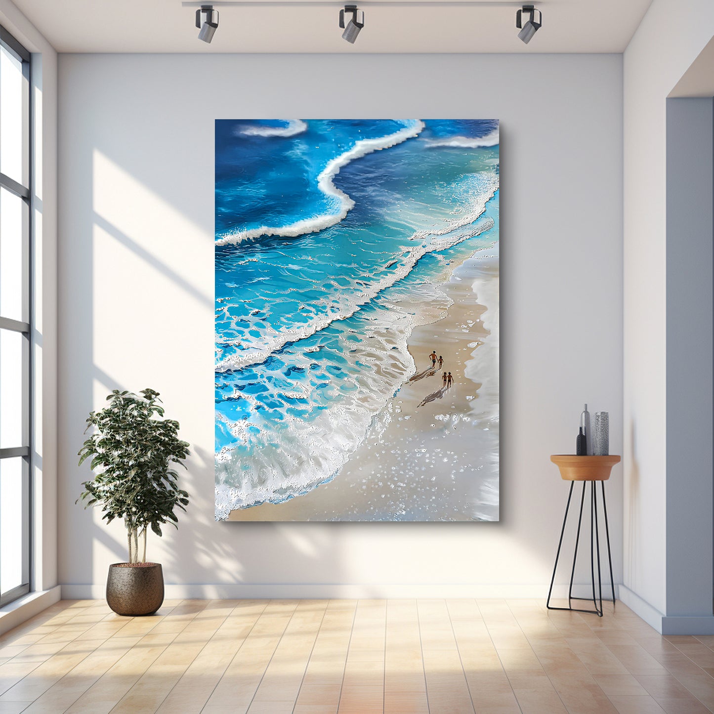 Beachfront Painting Coastal Wall Art III