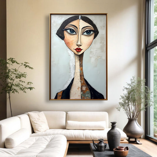 Serene Graze Figurative Impasto Wall Art