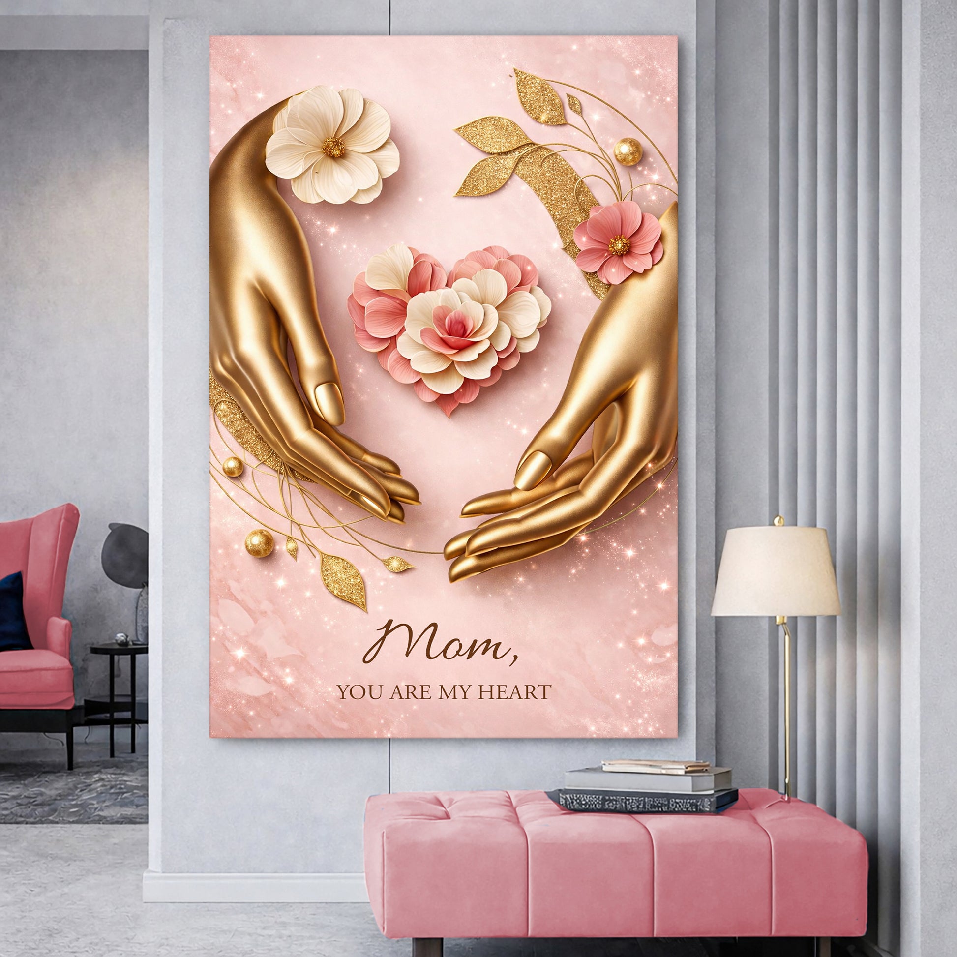 Mom You Are My Heart Wall Sign