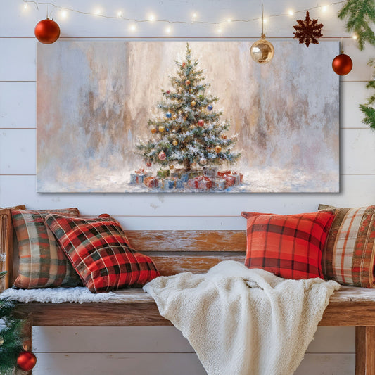 Rustic Christmas Tree Wall Art