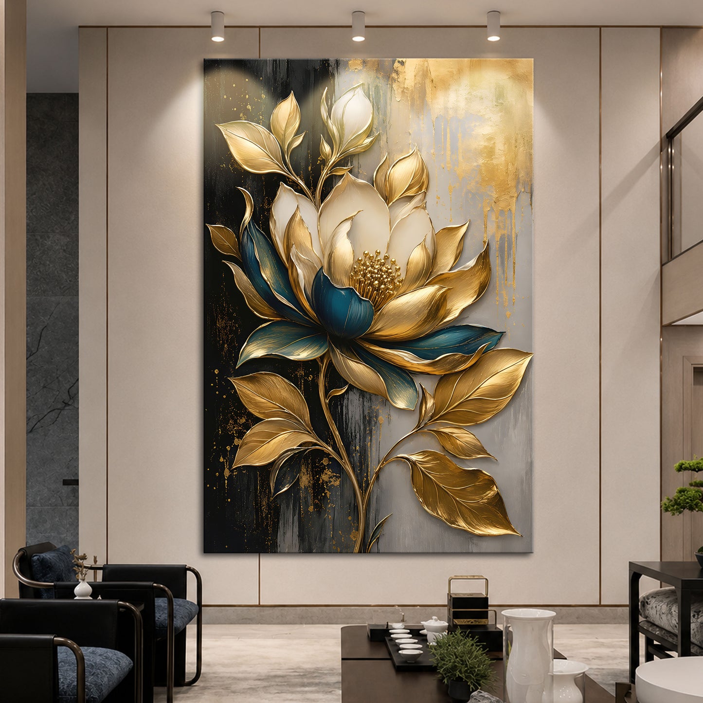 Golden Lotus Elegance