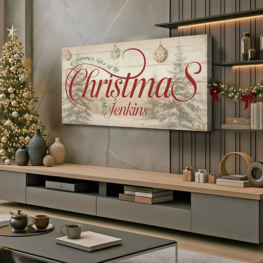 Personalized Farmhouse Christmas Wall Sign