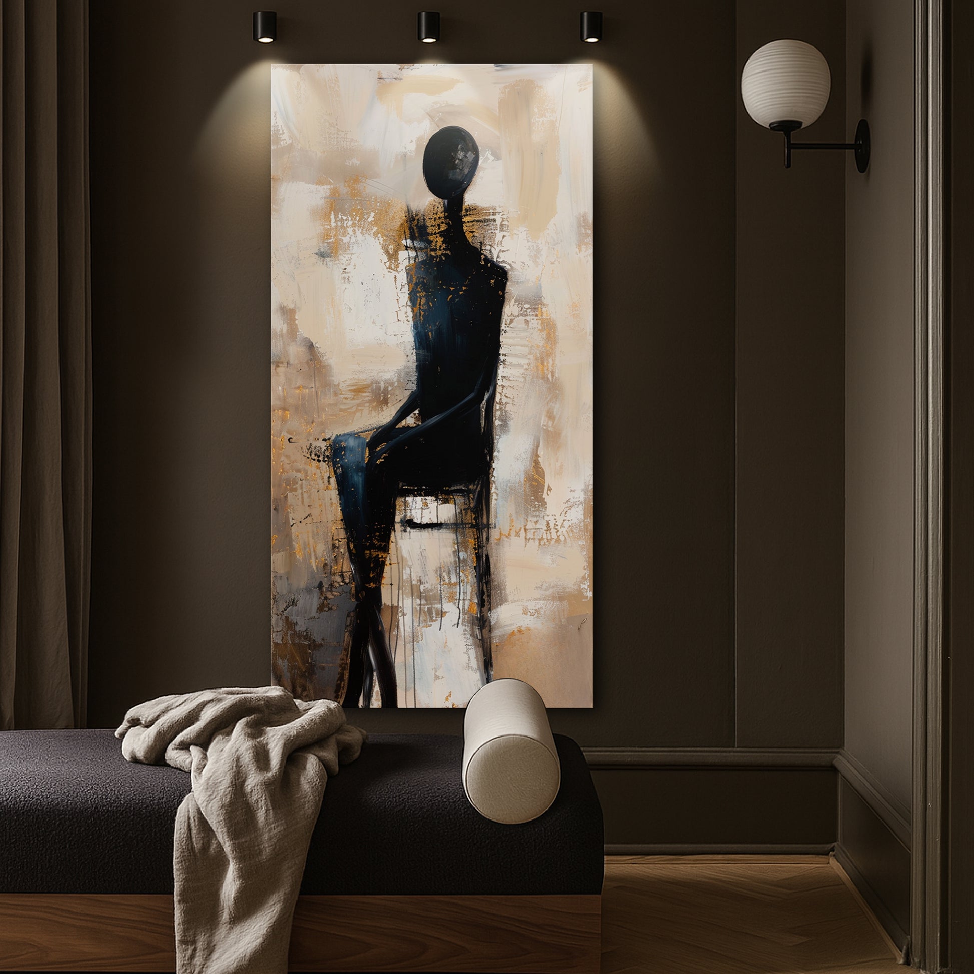 The Waiting Figure Abstract Wall Art