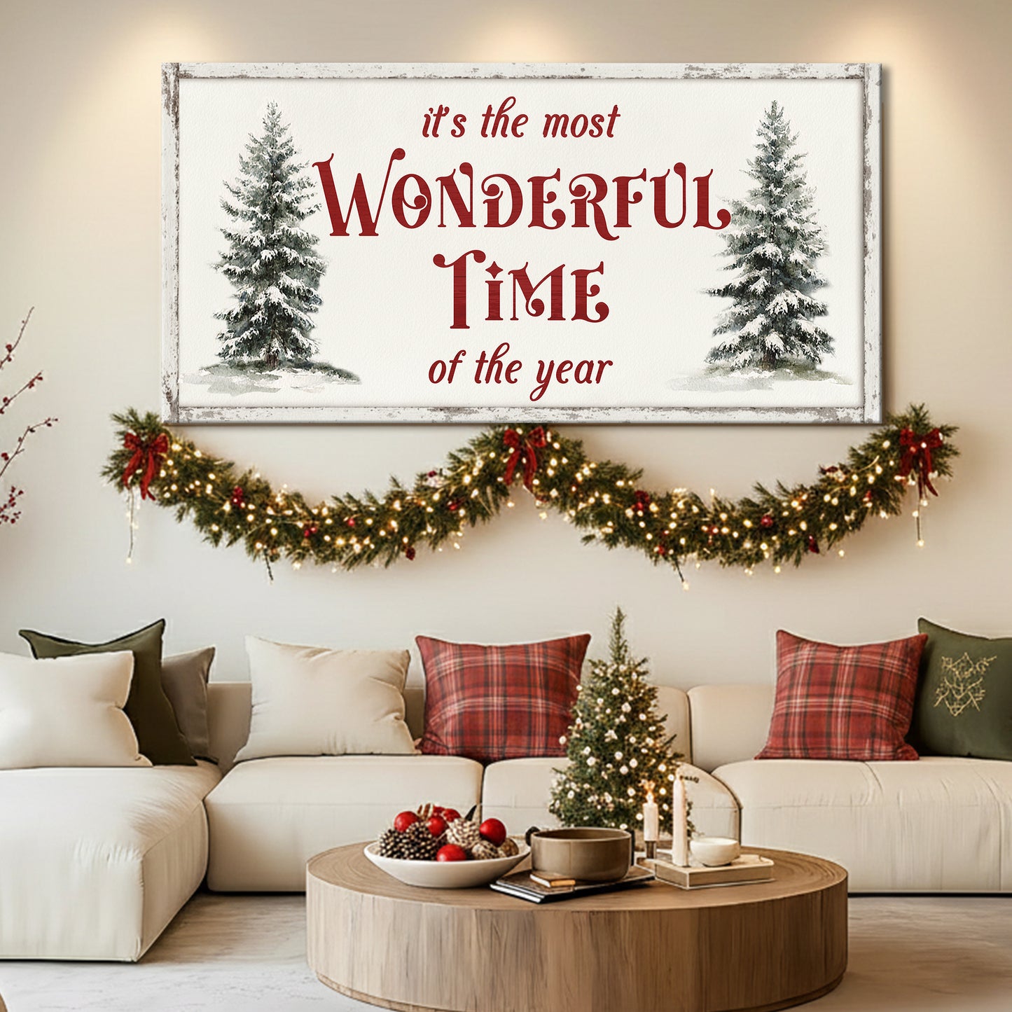 It's The Most Wonderful Time Of The Year Christmas Wall Art II