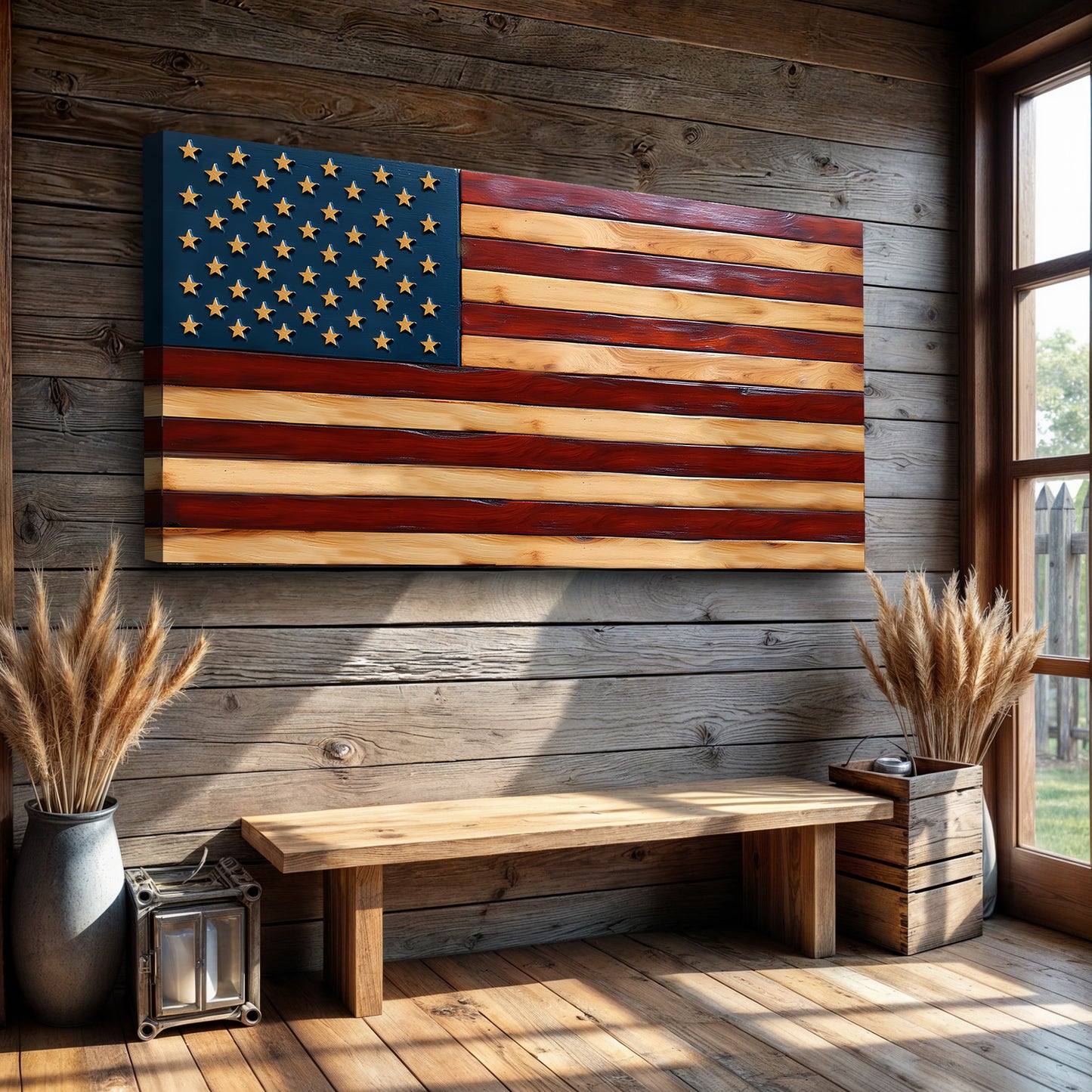 Old Glory American Flag Wall Art II