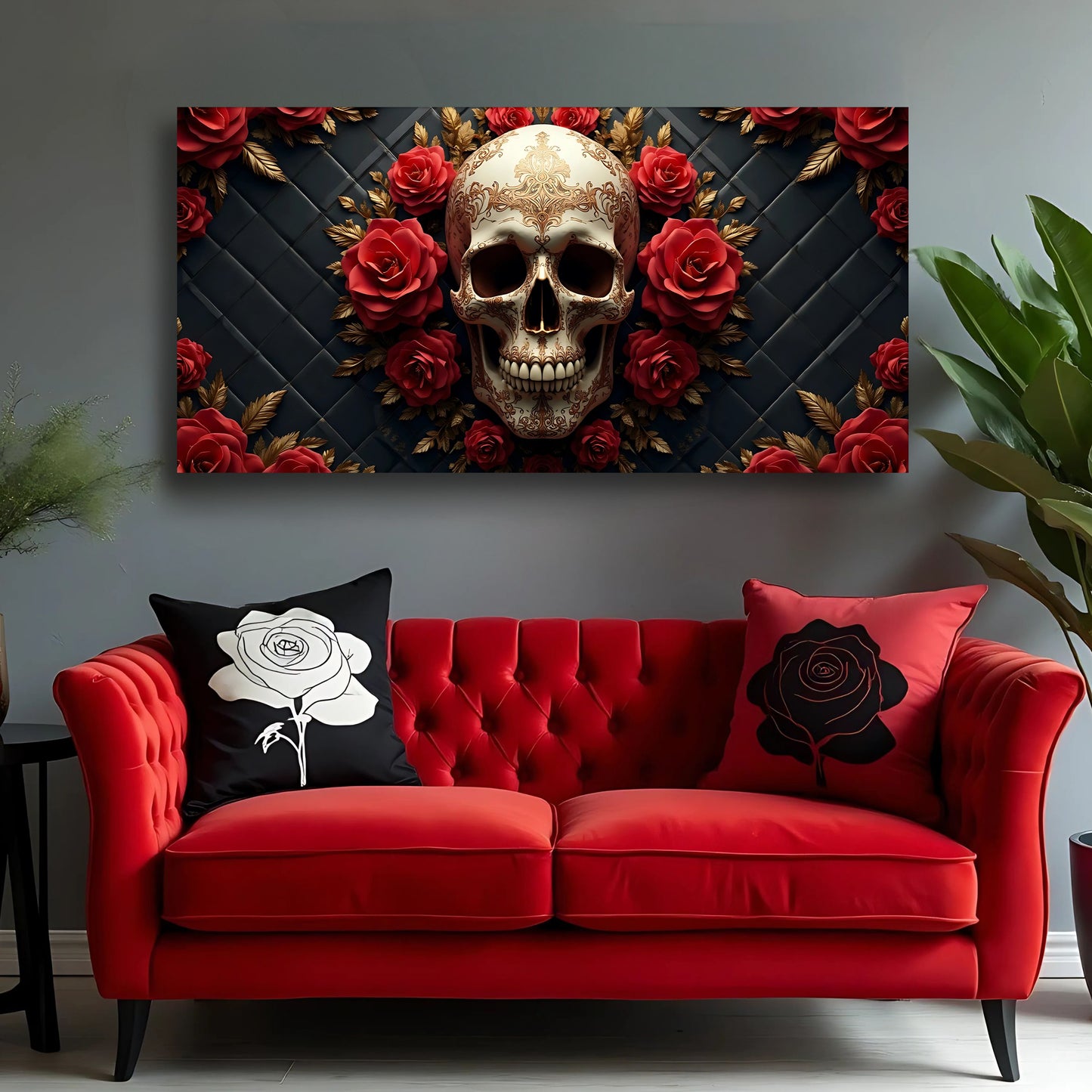 3D Vintage Skull Wall Art VI