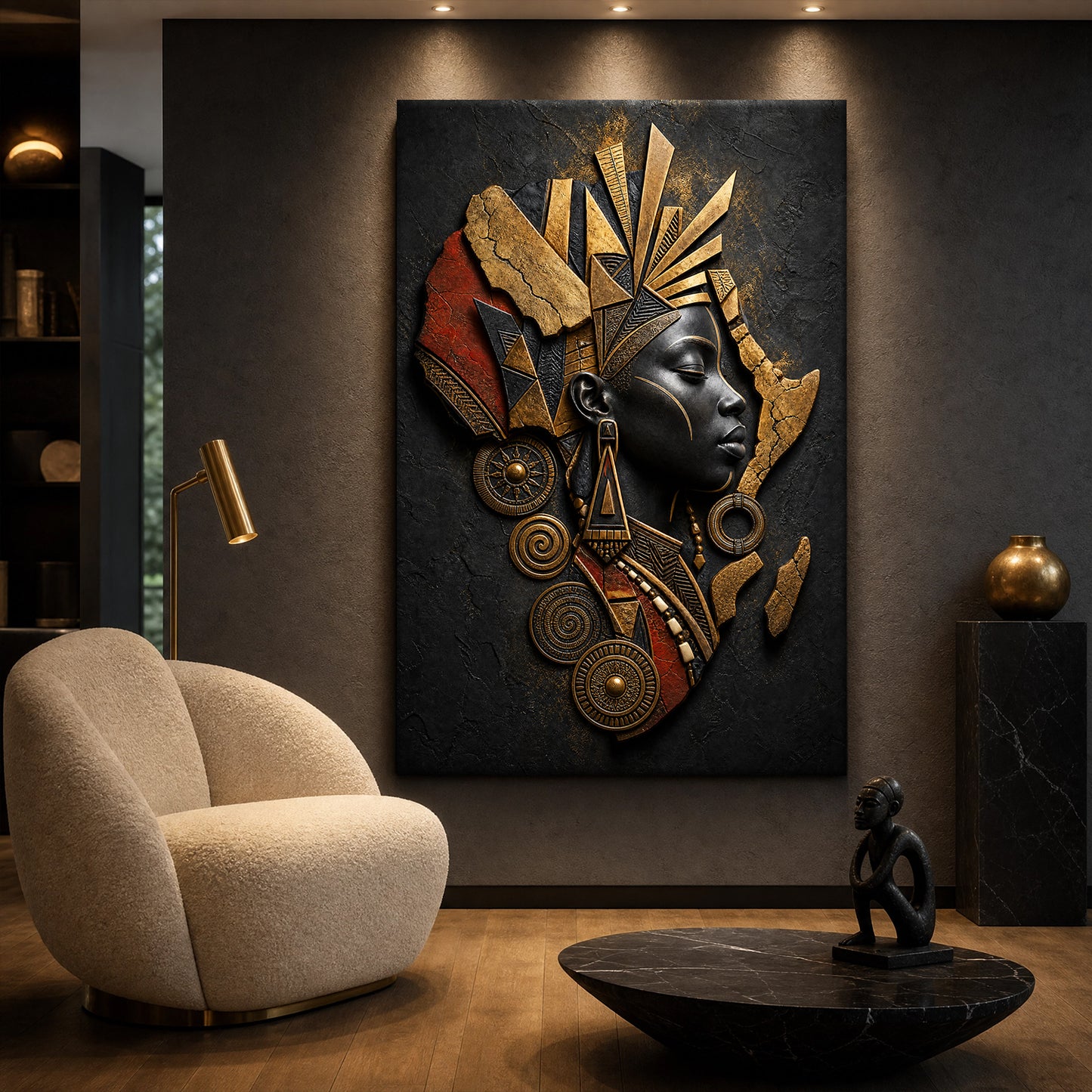Black & Gold Woman