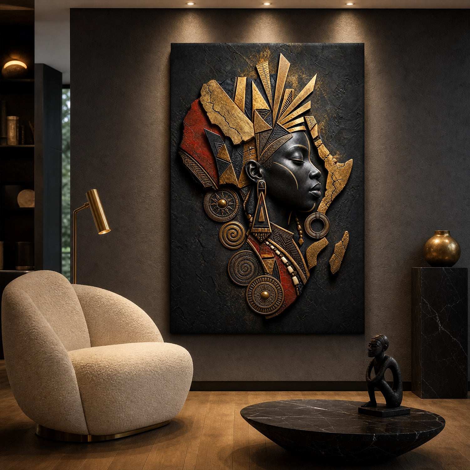 Black & Gold Woman