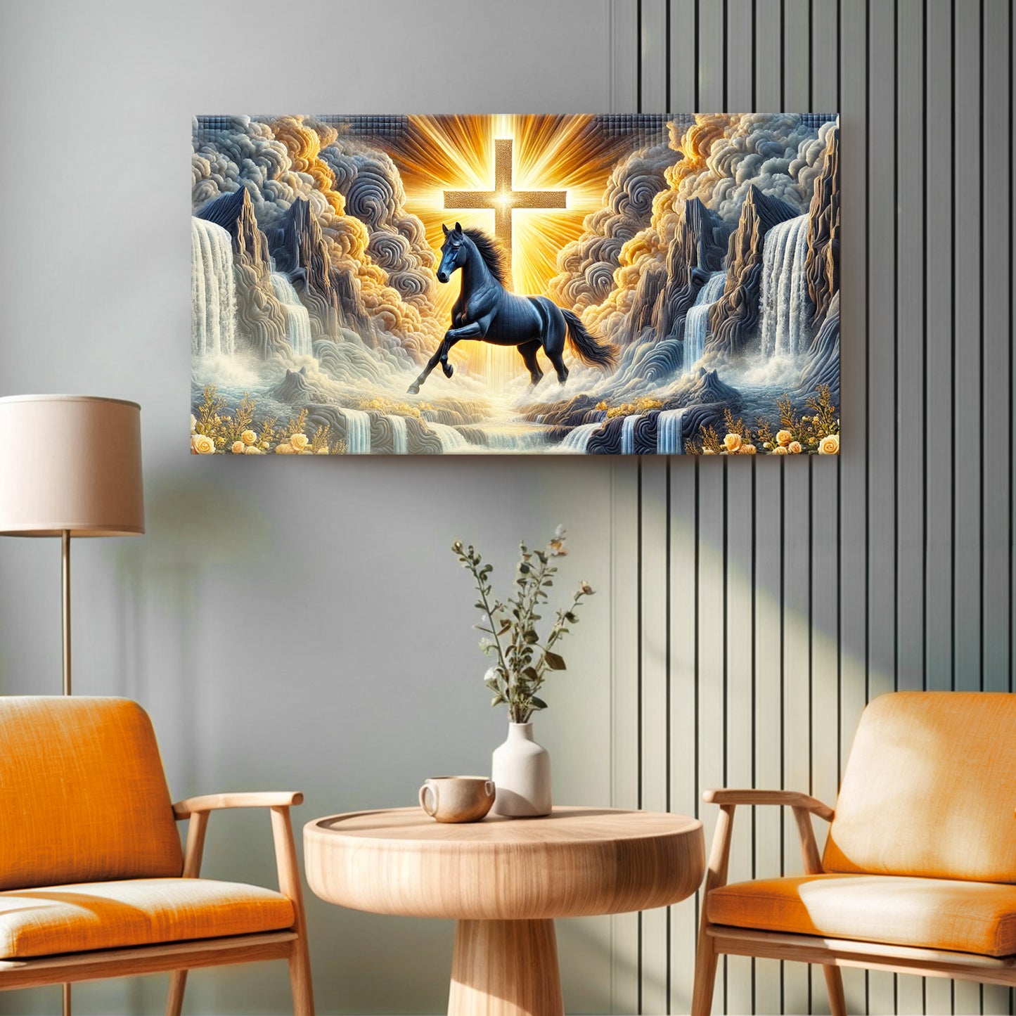 3D Horse Faith Wall Art III