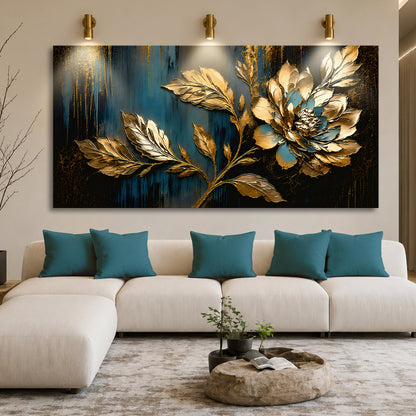 Midnight Gilded Bloom