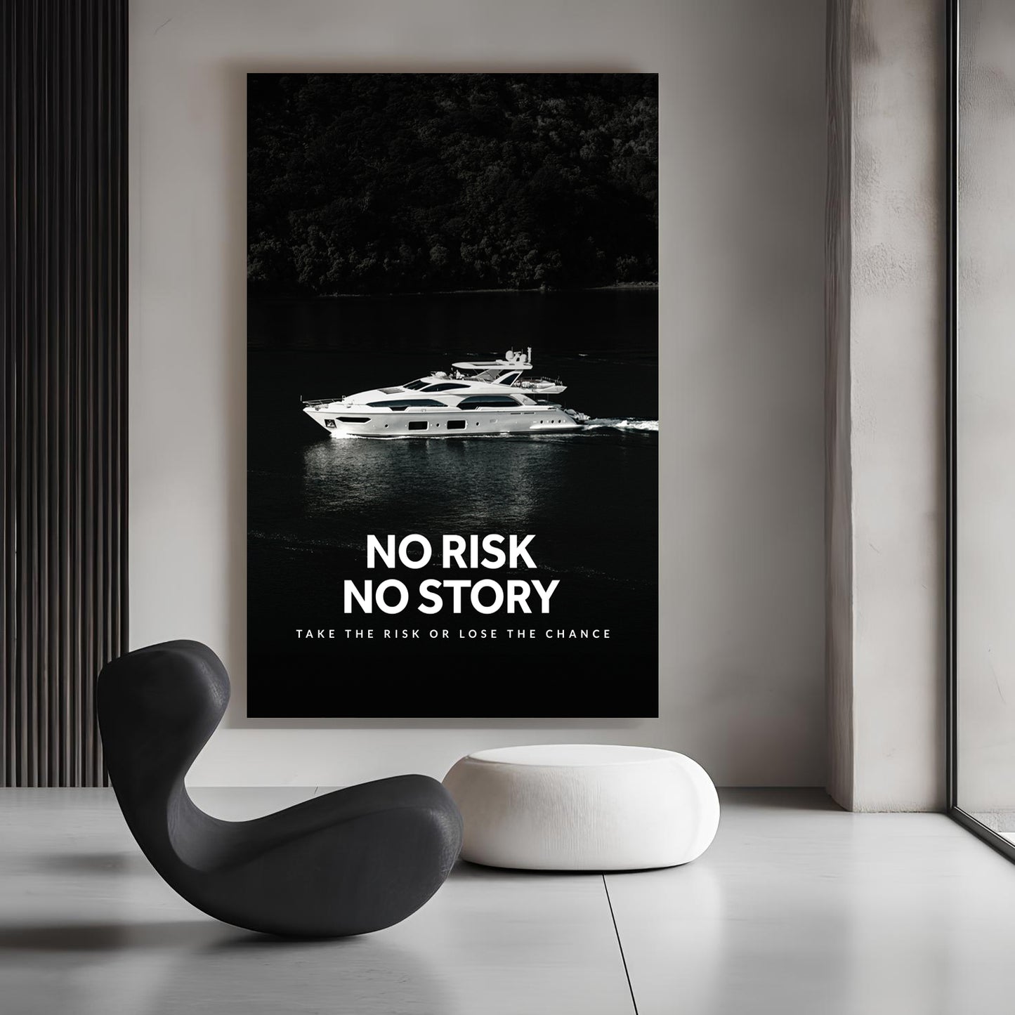No Risk No Story Wall Sign