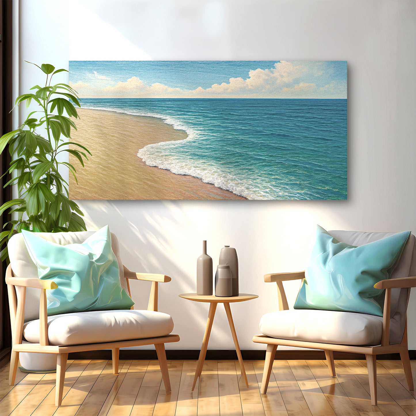 Beach Shoreline Coastal Wall Art XI