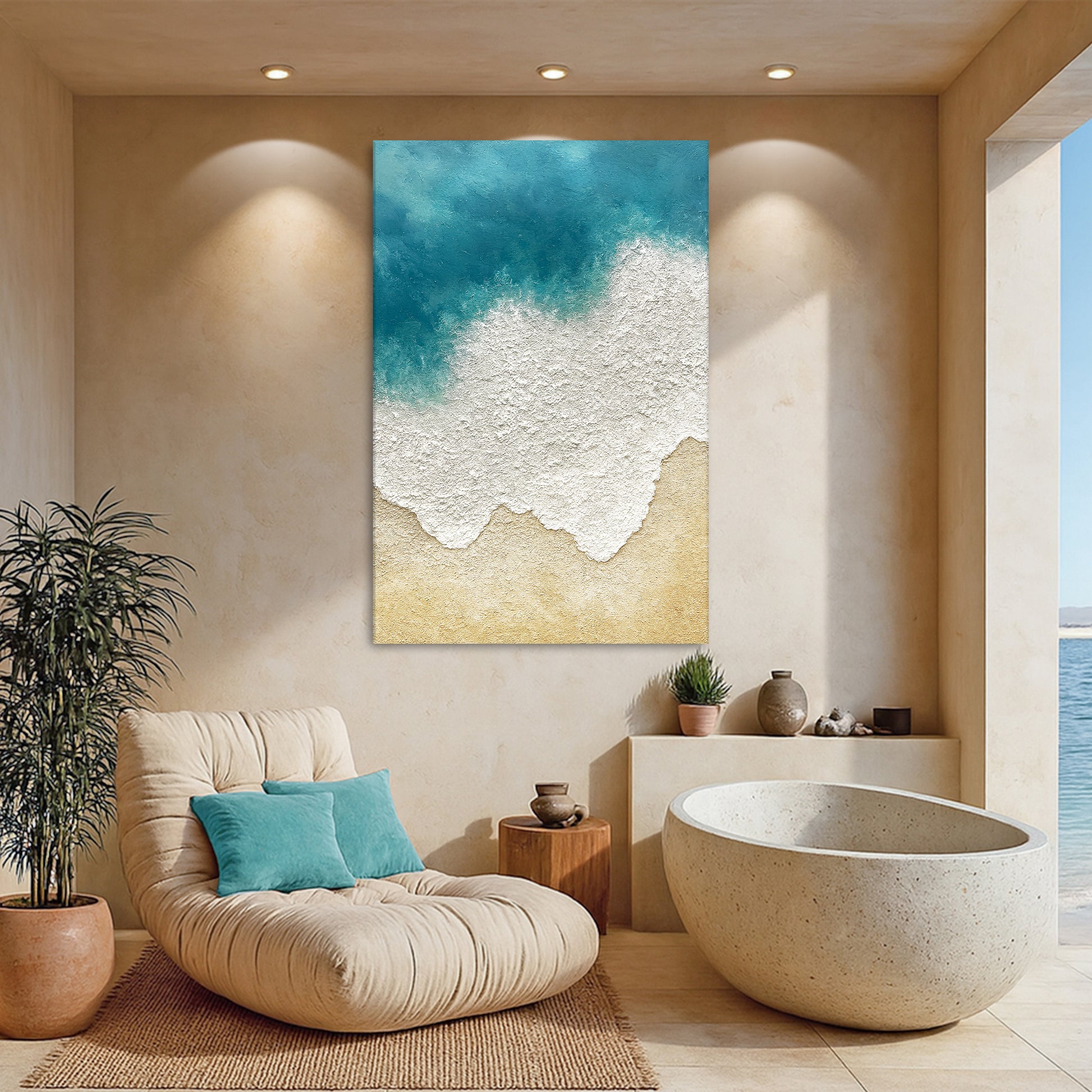 Pastel Waves Abstract Wall Art