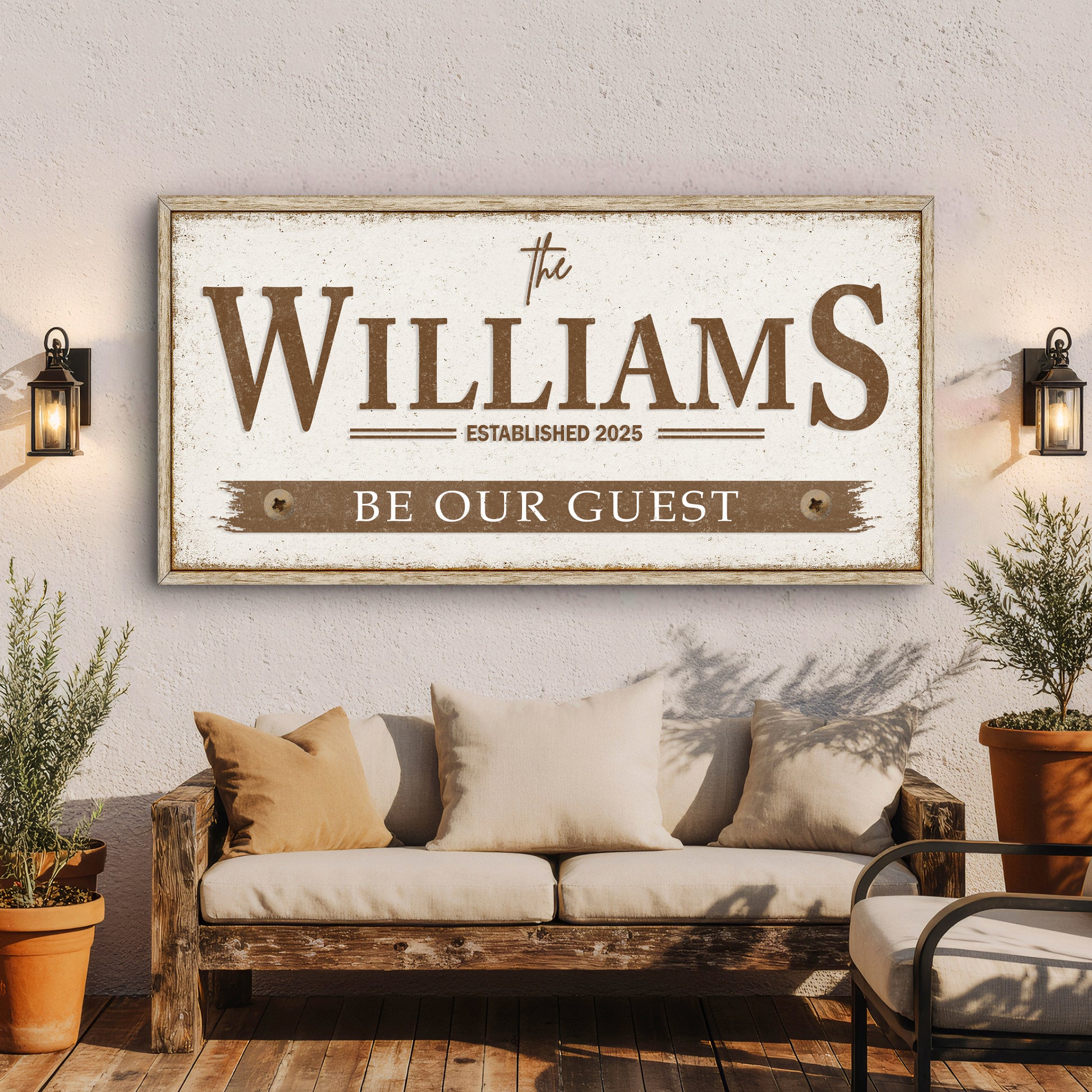 Personalized Family Name Wall Sign