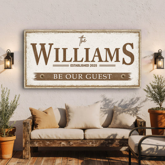 Personalized Family Name Wall Sign