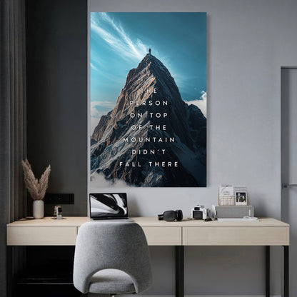 The Person On Top Wall Sign