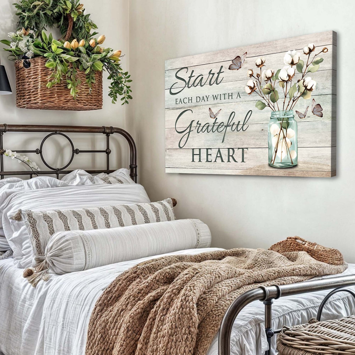 Start Each Day With A Grateful Heart Faith Sign