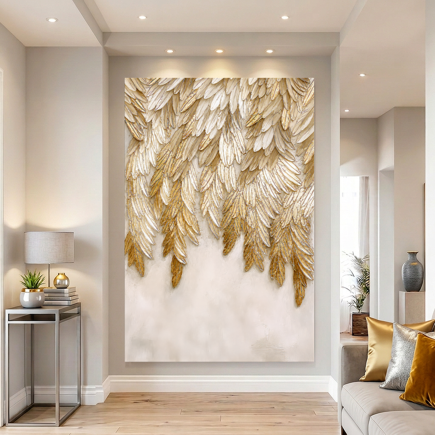 Gilded Feather Cascade