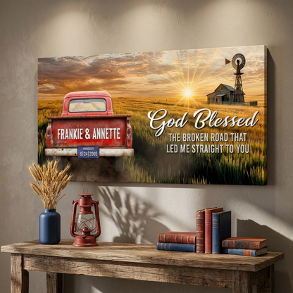 God Bless the Broken Road That Led Me to You Sign test