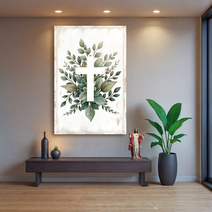 Minimalist Cross Faith Wall Art II