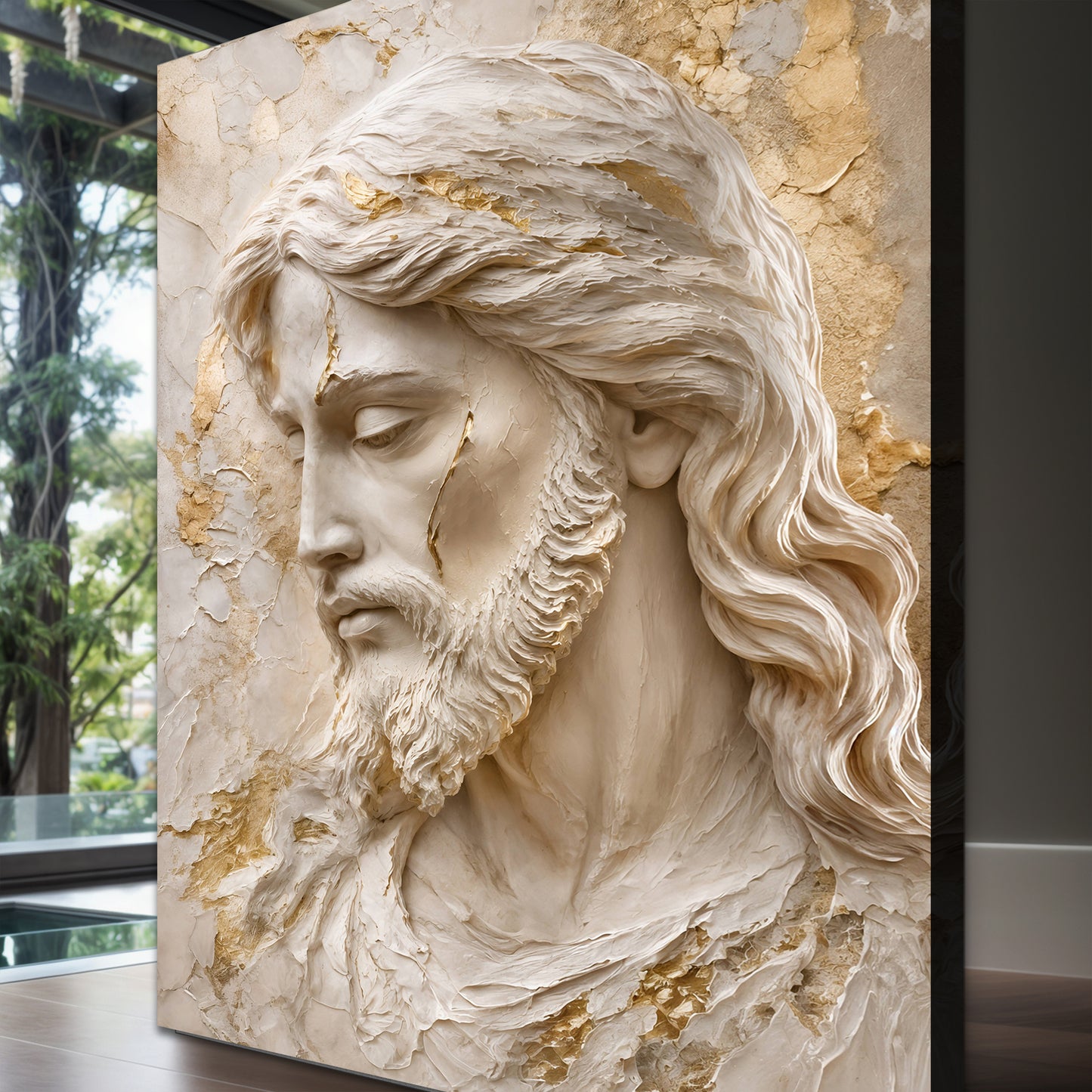 Ivory Jesus Portrait