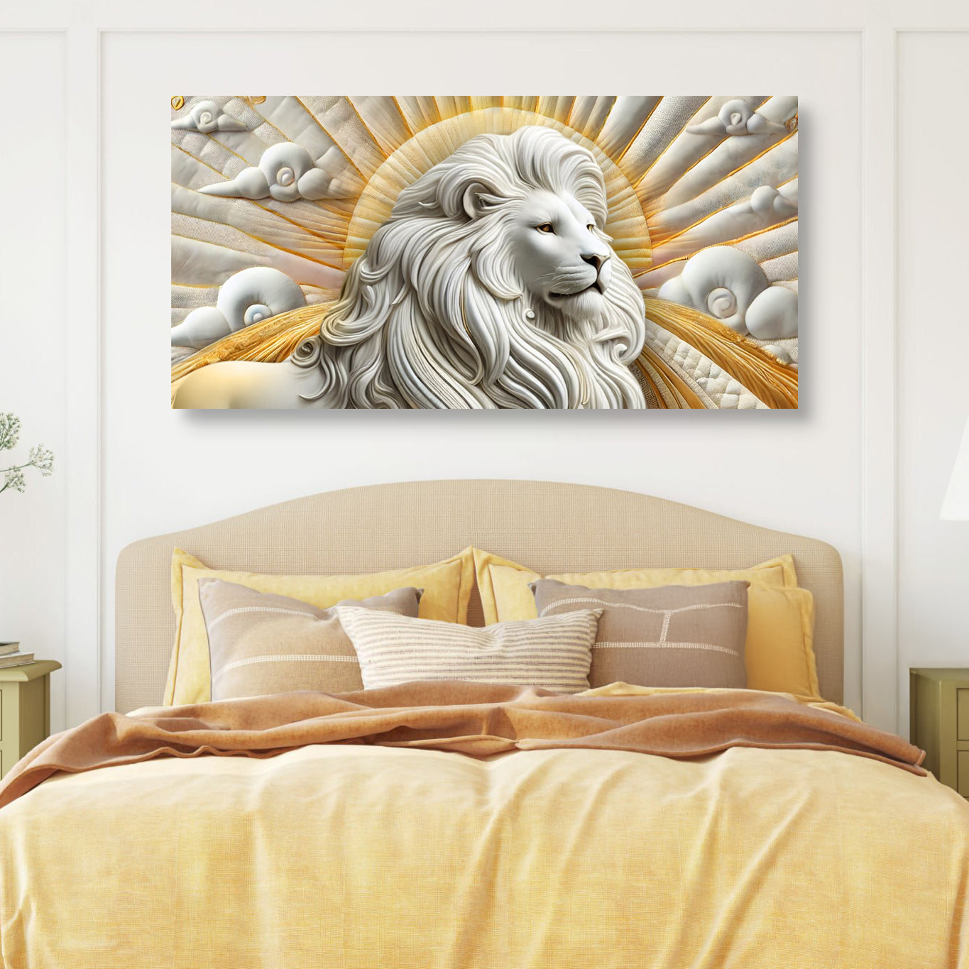 3D Majestic Lion Wall Art III