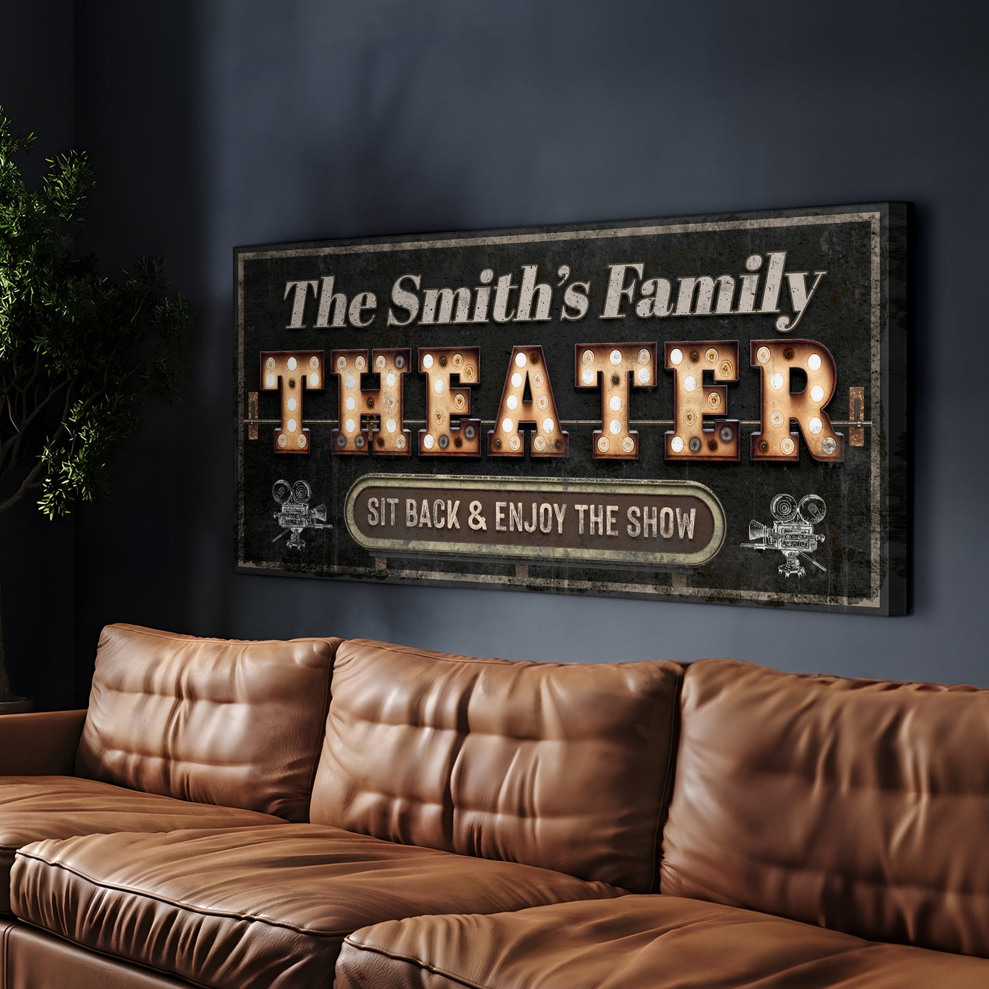 Theater Sign VIII Style 2 - Image by Tailored Canvases