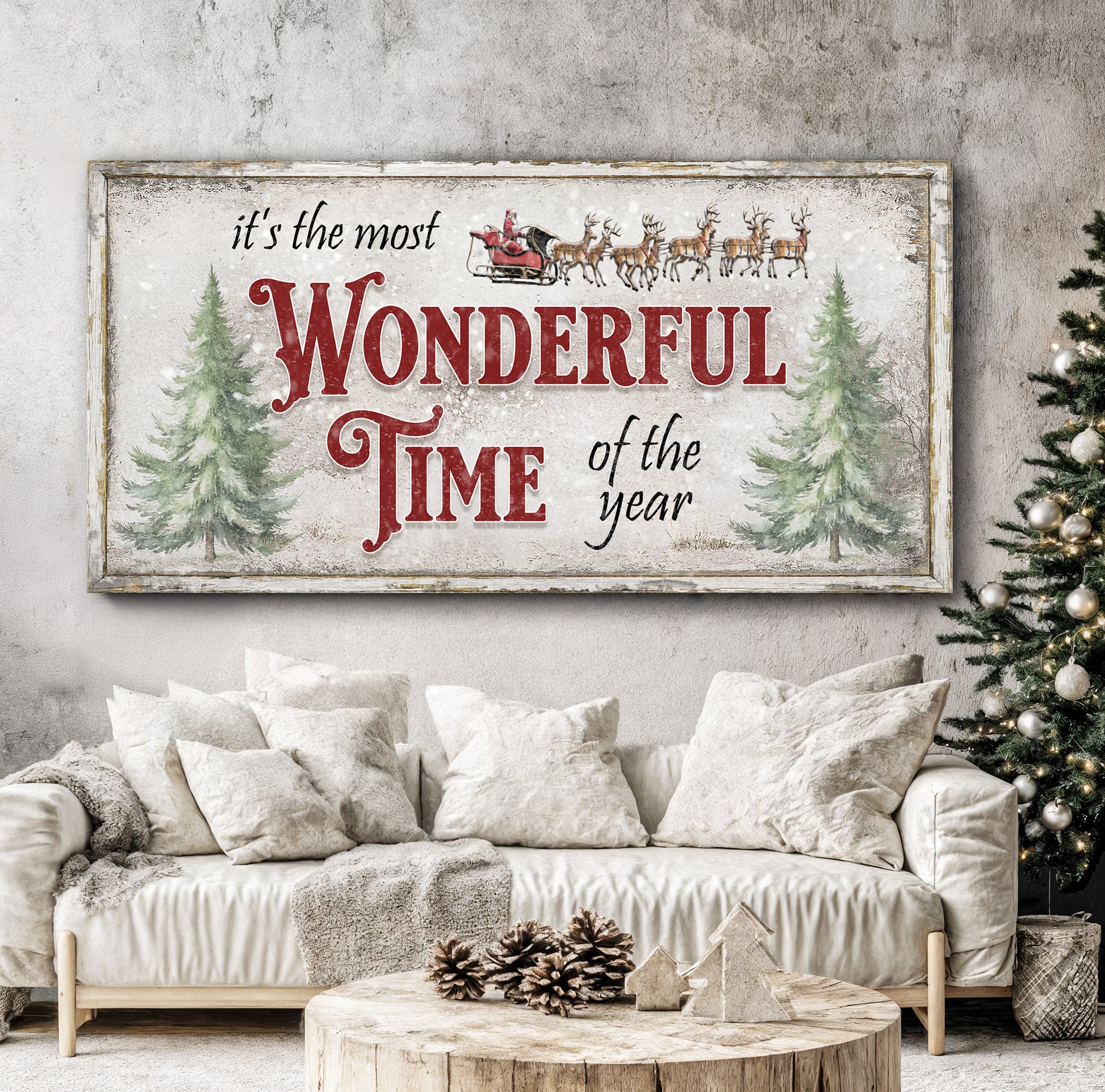 It's The Most Wonderful Time Of The Year Christmas Wall Art