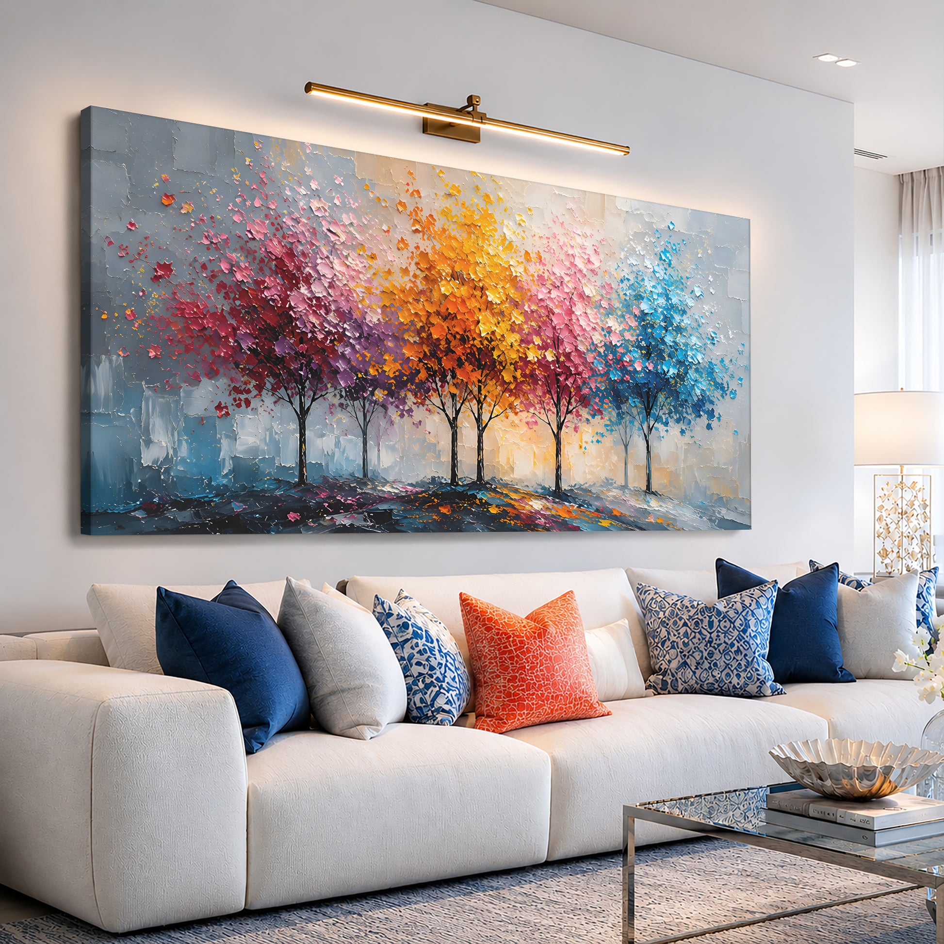 Ethereal Harmony Forest Wall Art