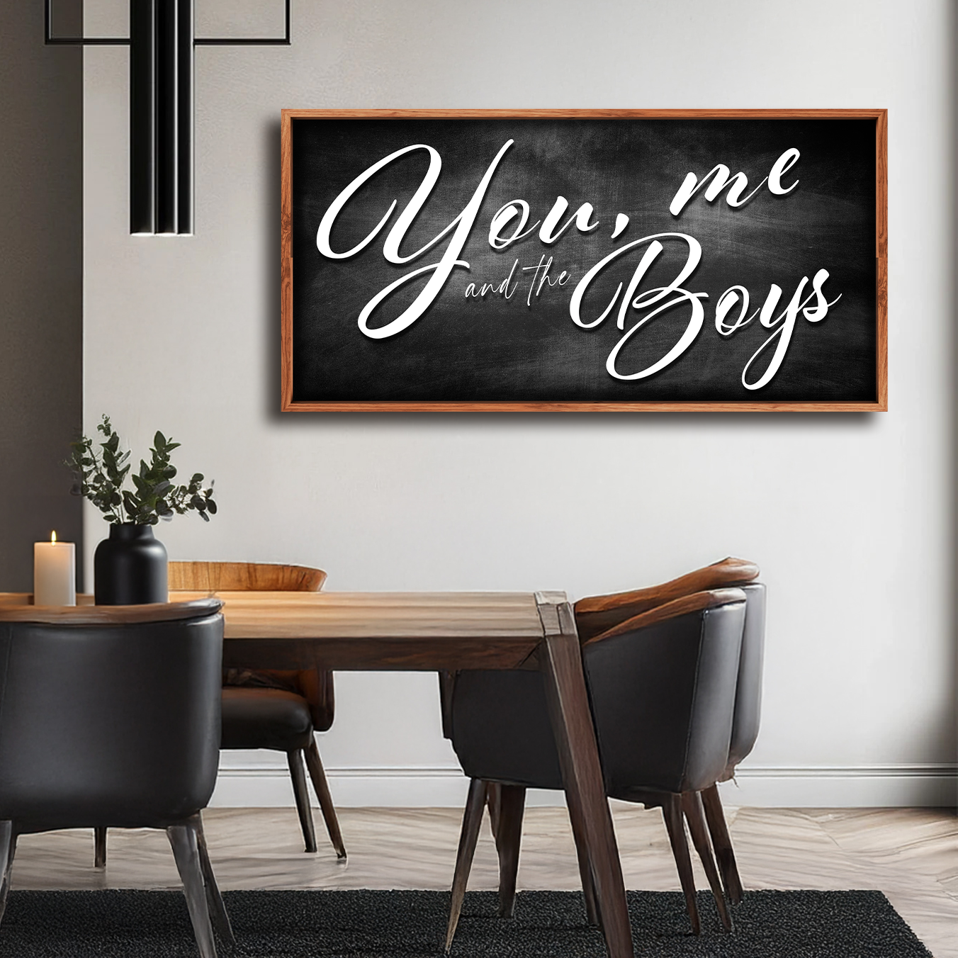 You Me and the Boys Farmhouse Family Sign II