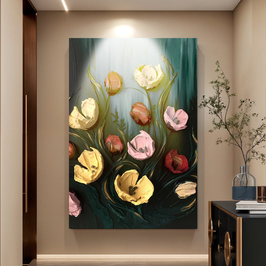 Meadow's Embrace Impasto Wall Art