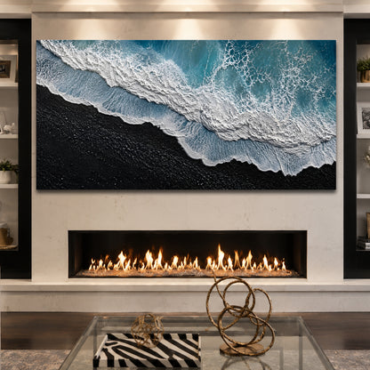 Midnight Shore Aerial Wall Art