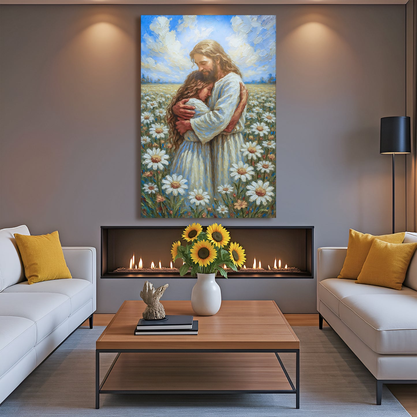 Jesus With Children Faith Wall Art