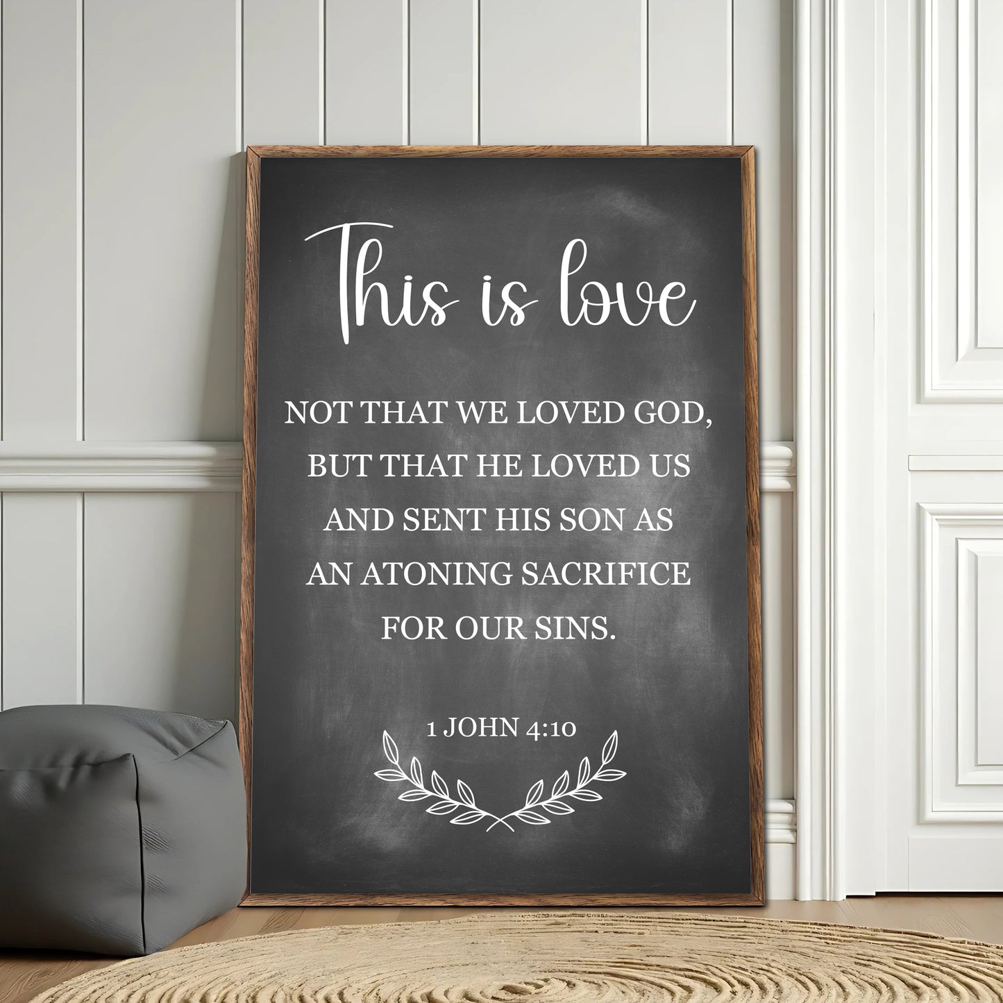 This Is Love - 1 John 4:10 Faith Sign