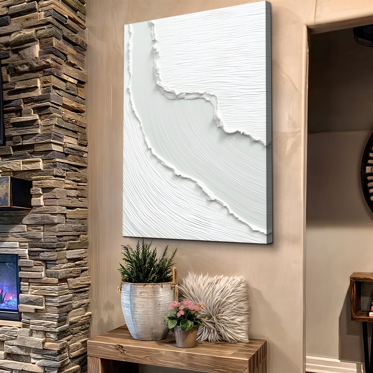 Abstract Minimalist Wave Wall Art