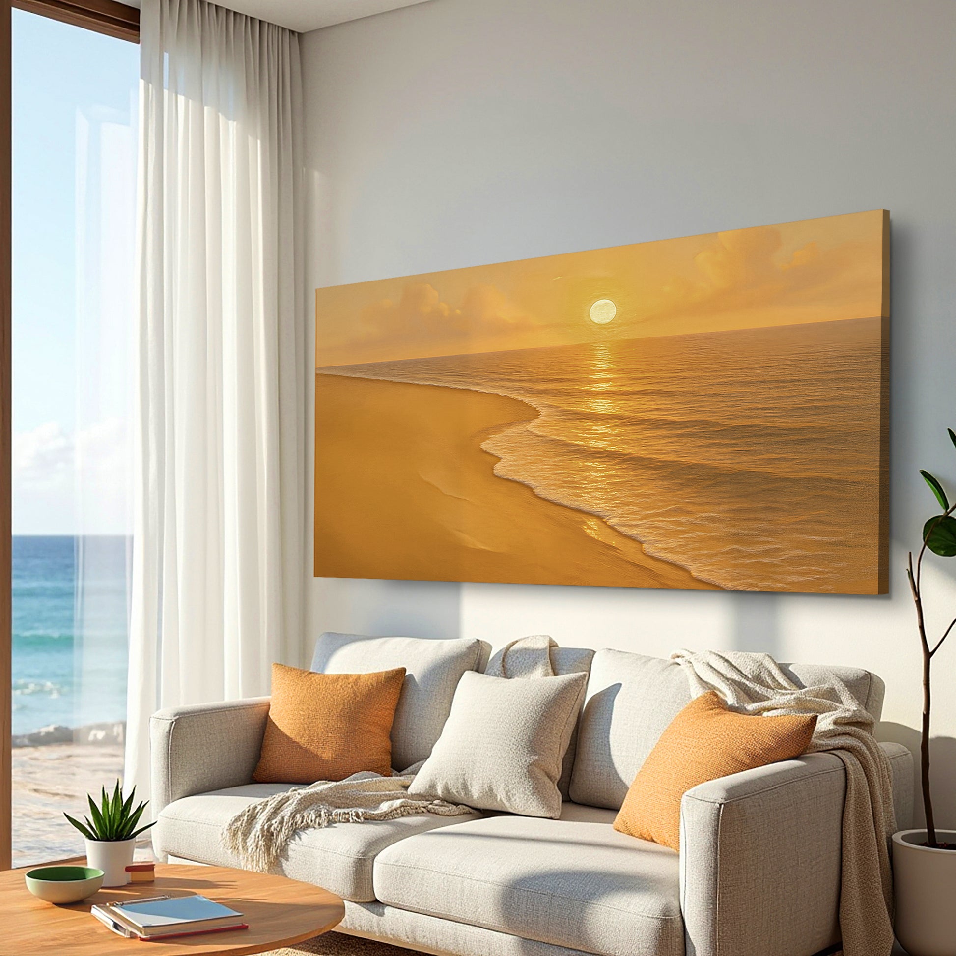 Beach Shoreline Coastal Wall Art X