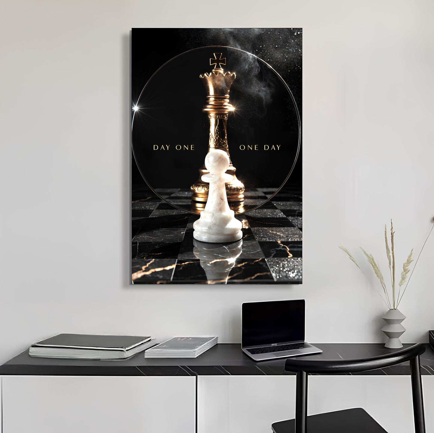 Day One, One Day Motivational Wall Sign