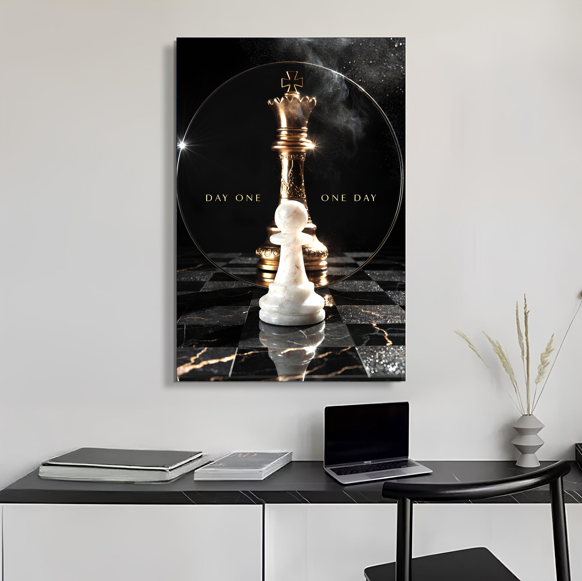 Day One, One Day Motivational Wall Sign