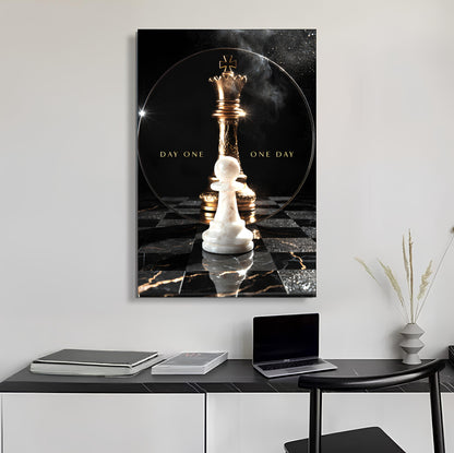 Day One, One Day Motivational Wall Sign