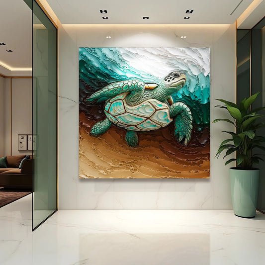 3D Turtle Wall Art