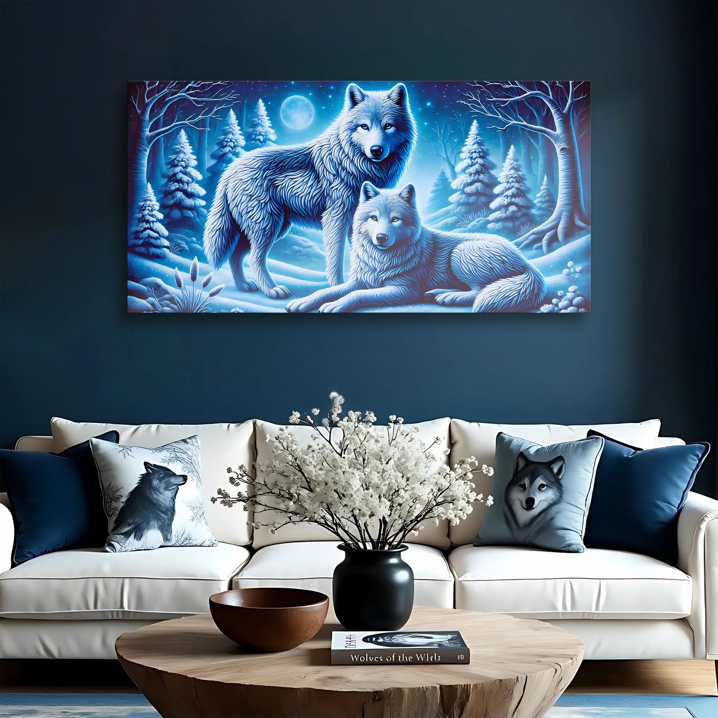 3D Wolves Wall Art II