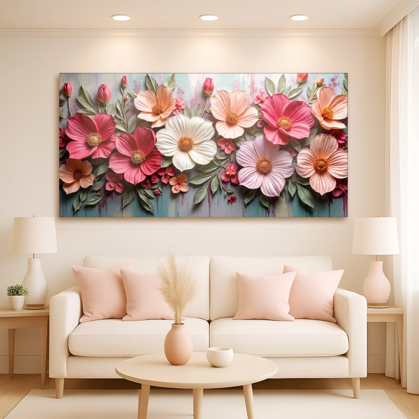 Colorful Floral Realistic Wall Art II