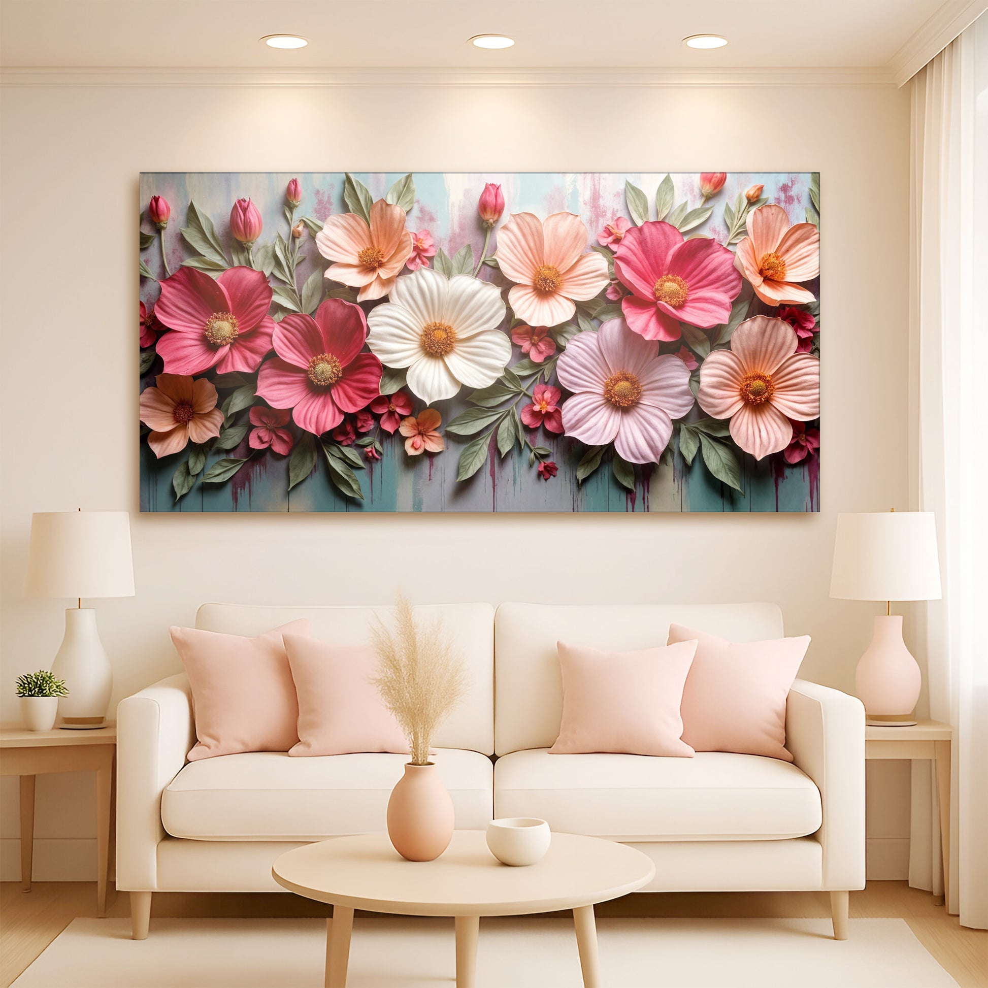 Colorful Floral Realistic Wall Art II