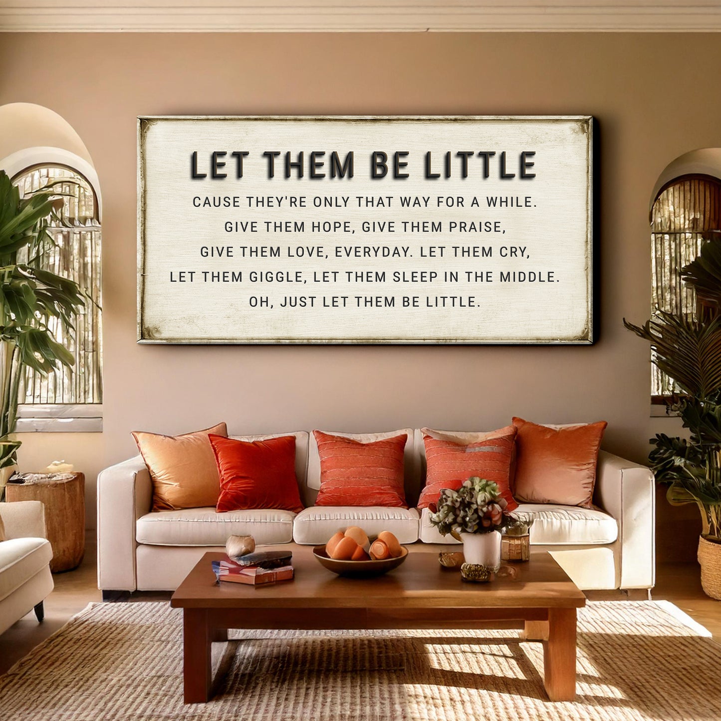 Let Them Be Little Playroom Sign